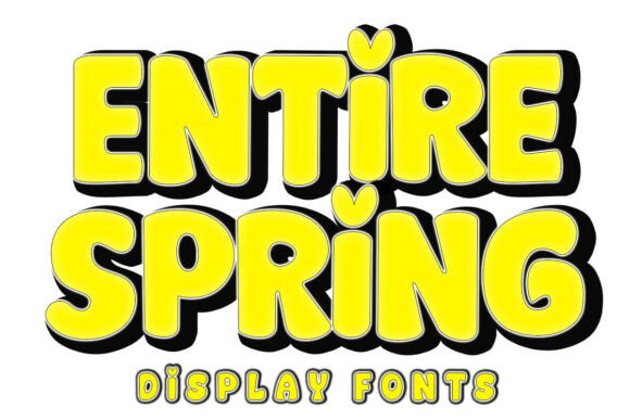 Entire Spring: A Bold Font for Creative Projects