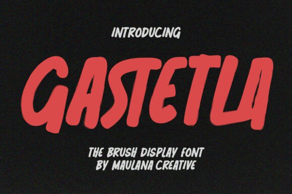 Gastetla: Bold Display Font for Editorial Design
