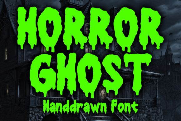 Horror Ghost Font: Vintage Fright in Display