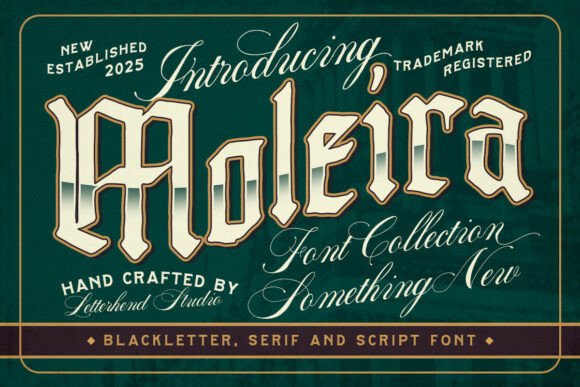 Moleira: A Bold Display Font for Creative Projects