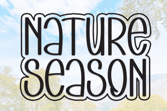 Nature Season Font for Creative Design