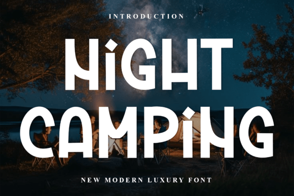 Night Camping Font Review