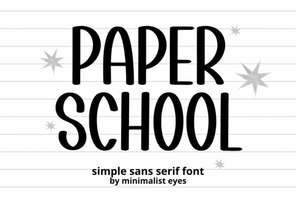Paper School Font for Creative Design