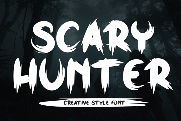 Scary Hunter Font for Halloween Web Design