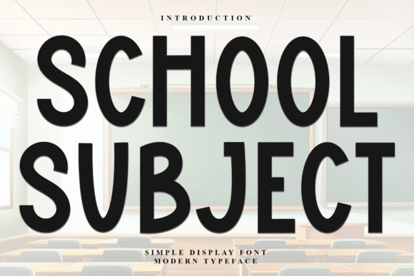 School Subject Font for Business Branding