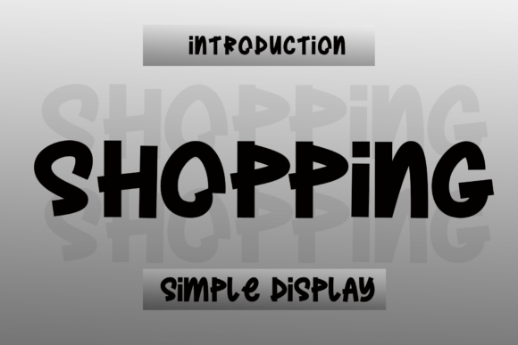Shopping Font for Bold Design