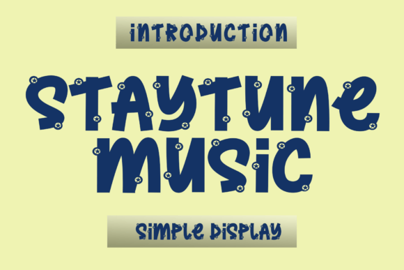 Staytune Music Font for Creative Projects