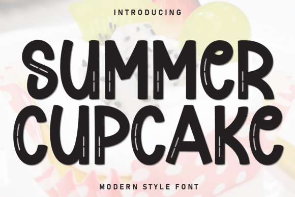 Summer Cupcake Font for Web Design
