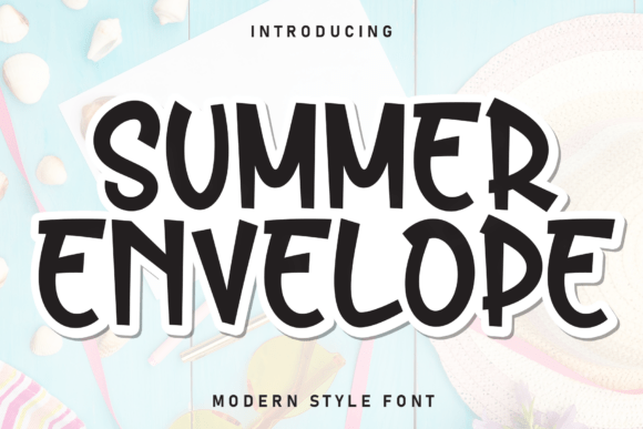Summer Envelope Font for Business Branding