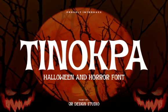 Tinokpa Font for Halloween Design