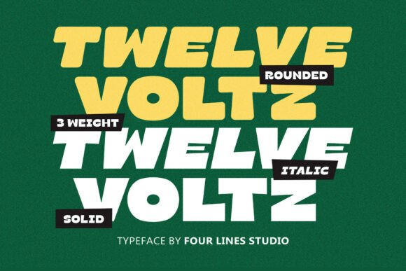 Twelve Voltz: Bold Typography for Impact