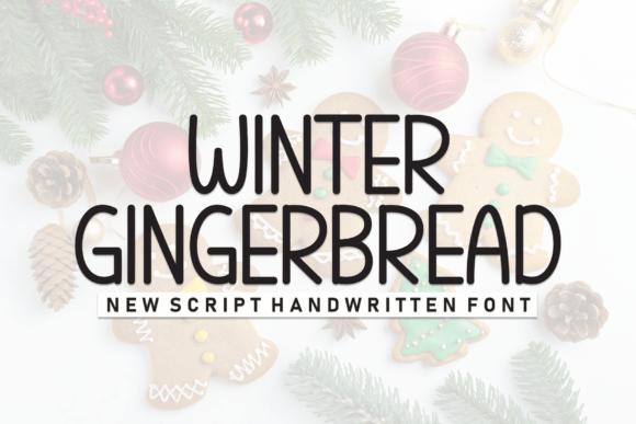Winter Gingerbread Font for Business Branding