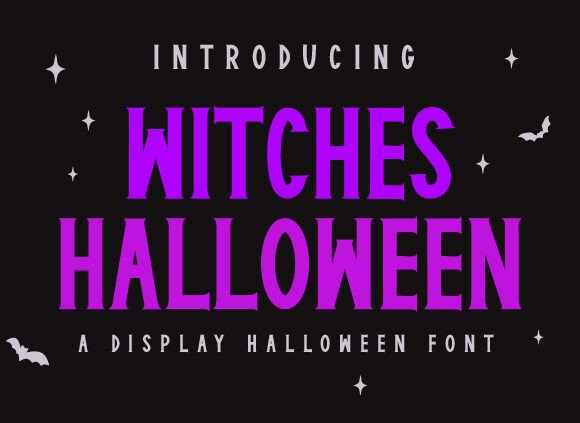 Witcheshalloween: A Spooky Display Font